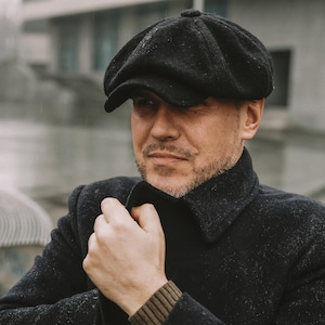 Schiebermtze, harris tweed cap, 8 panel cap, peaky blinders hat, newsboy cap, Newsboy hat, tweed cap, Ireland flat cap, casquette irlandaise