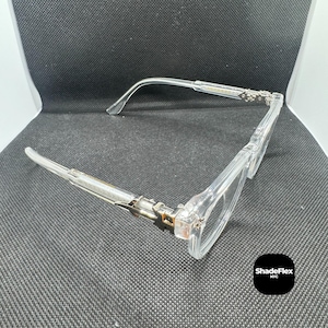 Очки Y2K Vintage Clear Lens – оправа Gothic Silver Cross, стильные очки унисекс, прозрачные, без рецепта, защита от синего света